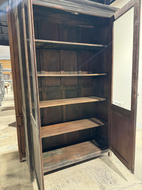 Vintage Glass Front Hutch