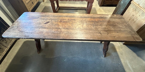 Vintage Swedish Table, Weathered Brown