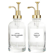 Glass Coffee Syrup Dispenser, Set of 2