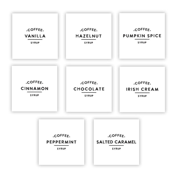 Glass Coffee Syrup Dispenser, Set of 2