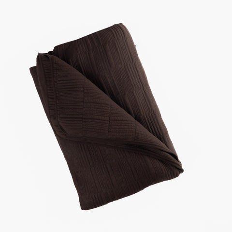 Somaya Cocoa Coverlet, King
