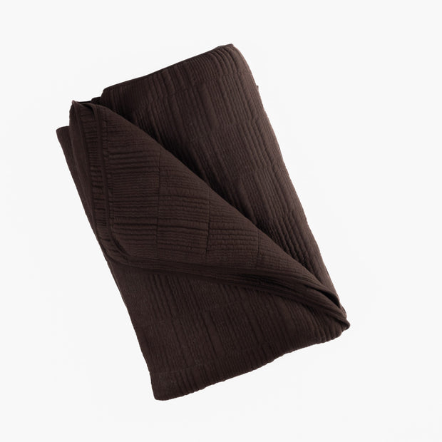 Somaya Cocoa Coverlet, King