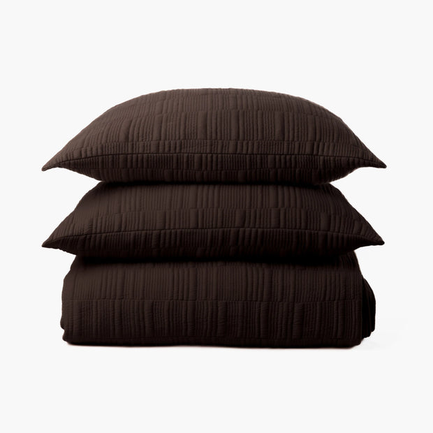 Somaya Cocoa Coverlet, King