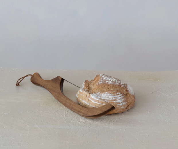 Wood Bread Bow Knife