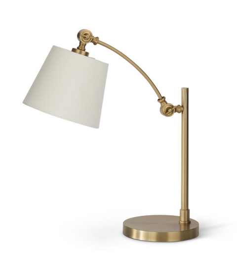 Adjustable Gold Metal Desk Lamp