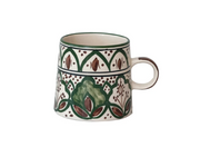 Hand-Painted Stoneware Floral Mug