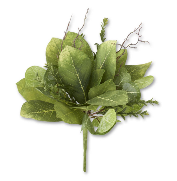 Green Magnolia Leaf Myrtle & Twig, 21"