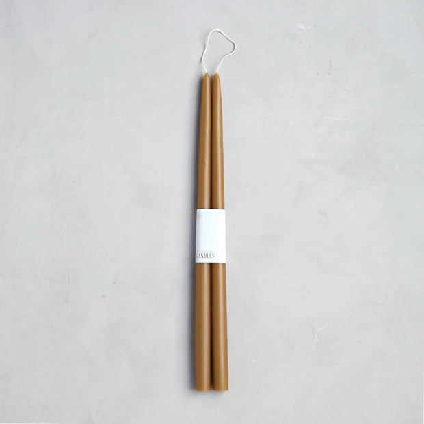 Dipped Taper Candle, Miel, 18"