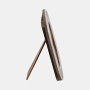 Oval Etched Lines Photo Frame, 4x6