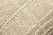 Lina Pillow, Ivory Beige, 18x18