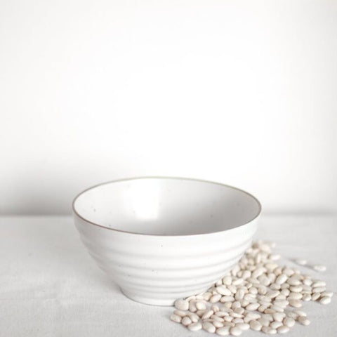 Ceramic Ribbed Bowl