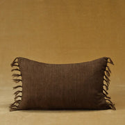 Jemina Lumbar Pillow, Brown, 13x21