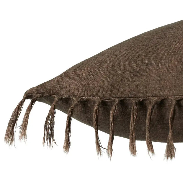 Jemina Pillow, Brown, 20x20