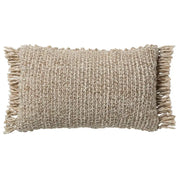 Angora Lumbar Pillow, Tan & Taupe, 16x24