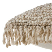 Angora Lumbar Pillow, Tan & Taupe, 16x24