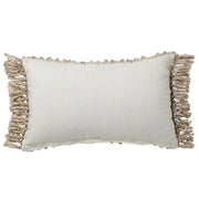 Angora Lumbar Pillow, Tan & Taupe, 16x24