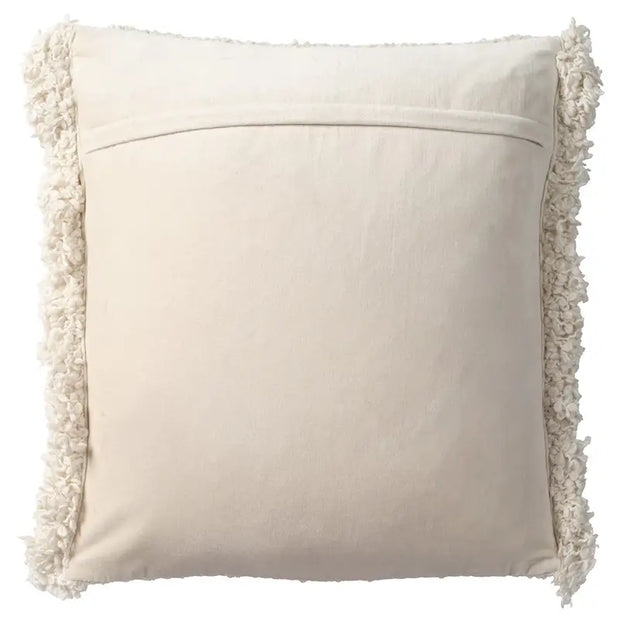 Angora Pillow, Pale Ivory, 20x20
