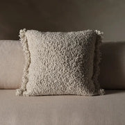 Angora Pillow, Pale Ivory, 20x20