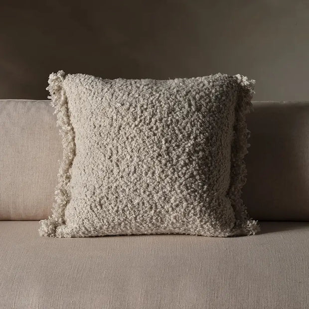 Angora Pillow, Pale Ivory, 20x20
