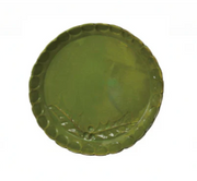 Scalloped Plate, Green