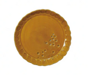 Scalloped Plate, Mustard