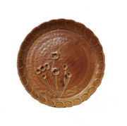 Scalloped Plate, Rust