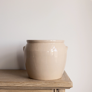 French Replica Cream Confit Crock Pot, Large