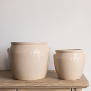 French Replica Cream Confit Crock Pot, Small