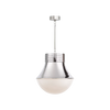 Precision Large Pendant, Polished Nickel w/White Glasses