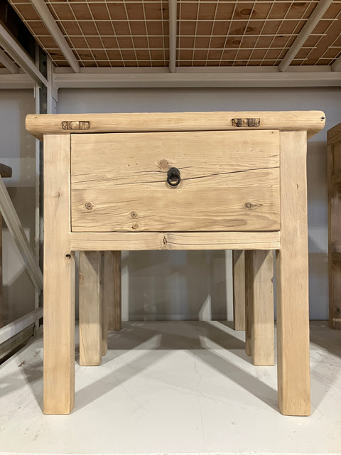 Reclaimed Wood Nightstand w/ Drawer