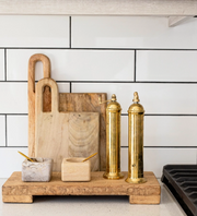 Trivet Riser Solid Reclaimed Elm Wood