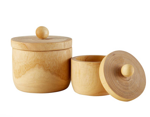 Wood Canister, 2 sizes