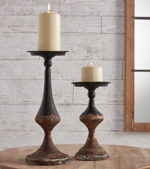 Vintage Inspired Pillar Candle Stand