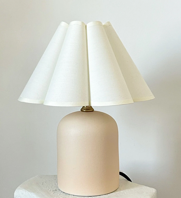 Mini Lamp - Handmade Stoneware Beige