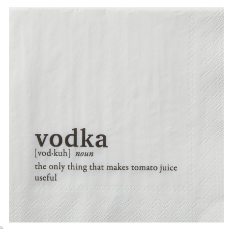 Beverage Napkin, Vodka