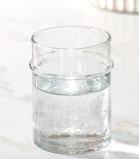 Stripe Short Drinking Glass