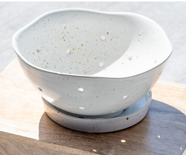 Two Piece Ceramic Colander