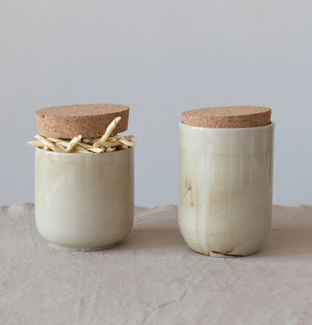 Stoneware Canister, Two Sizes