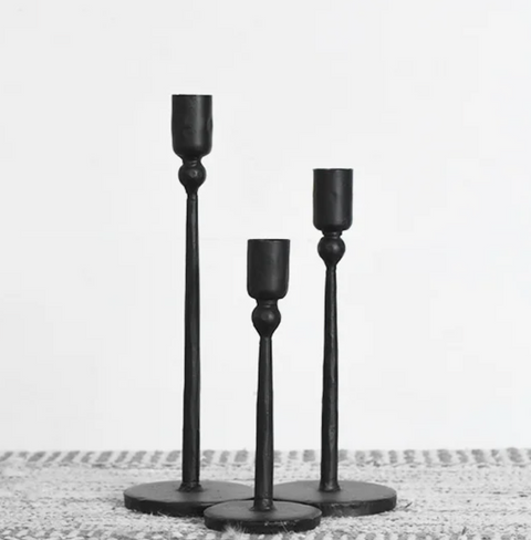 Blacksmith Candle Stands, three sizes
