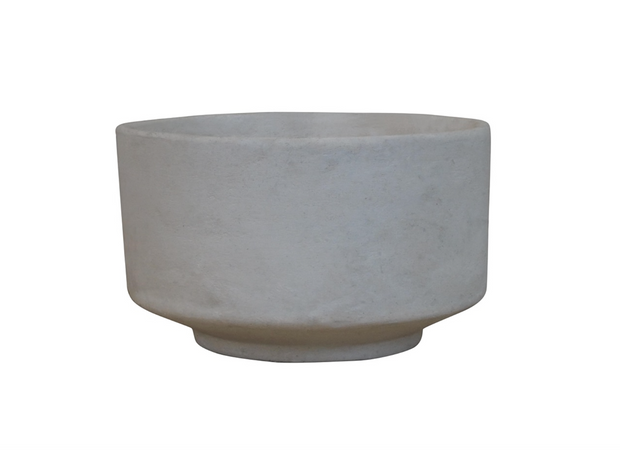 Natural White Small Paper Mache Bowl
