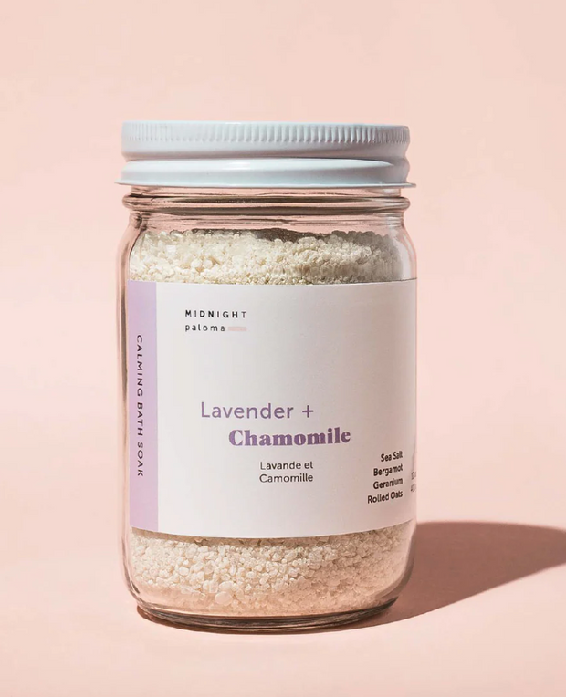 Lavender + Chamomile Bath Soak, two sizes