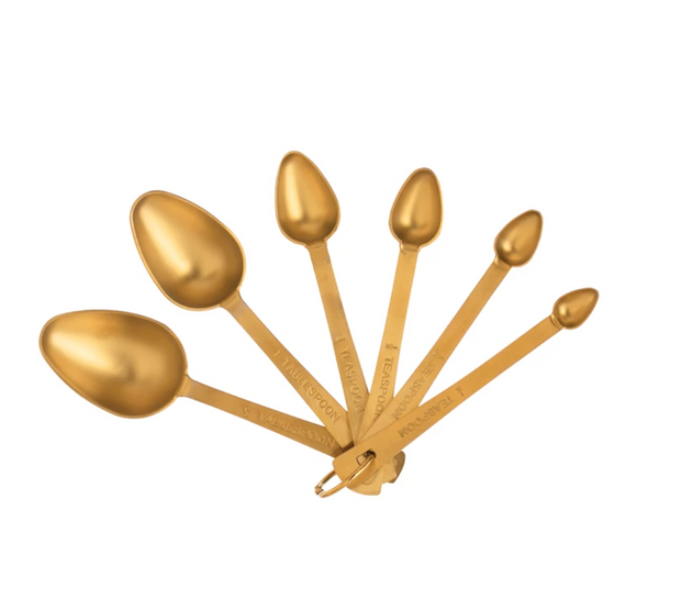 Brass Measuring Spoons, set of 6