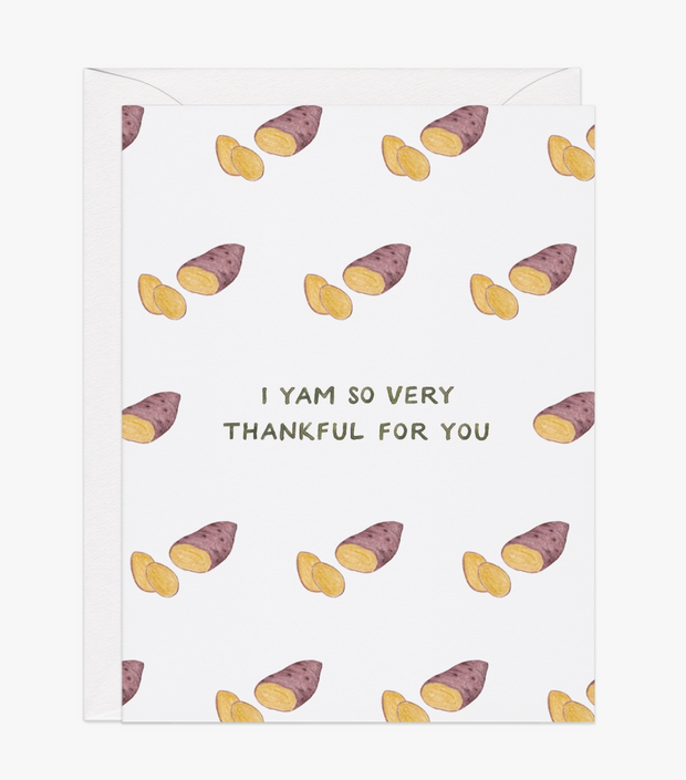 I Yam So Thankful Card