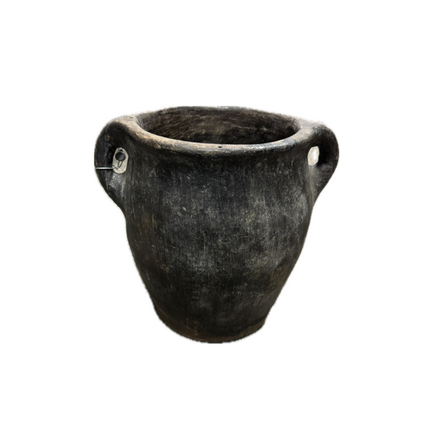 Black Vintage Vase w/ Handles