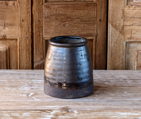 Smoked Glazed Vase, two sizes