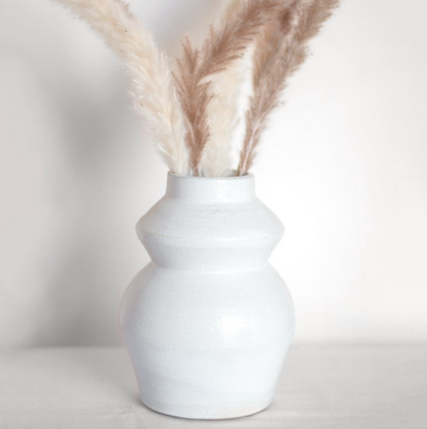 White Ceramic Decorative Vase