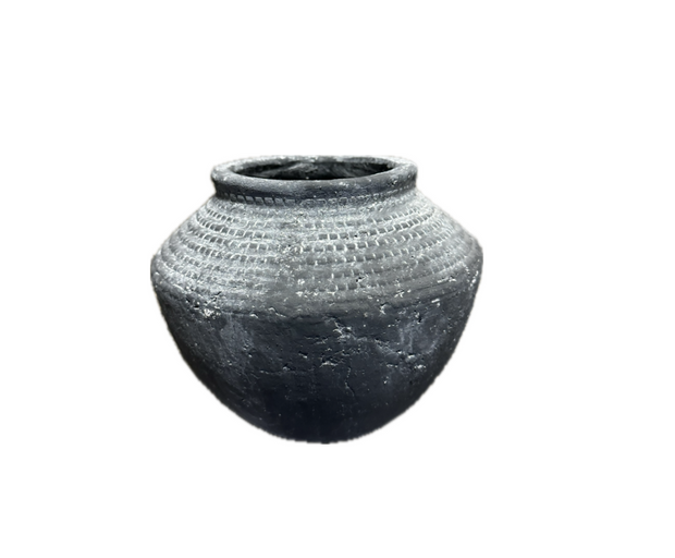 7" Charcoal Textured Vase