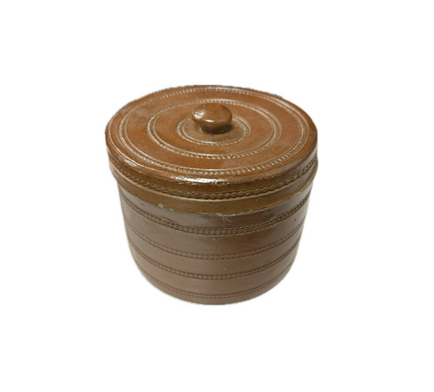 Vintage Pearled Canister w/ Lid