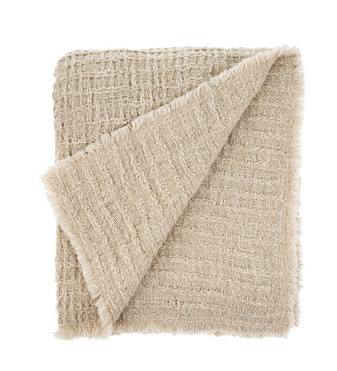 Tan Waffle Throw