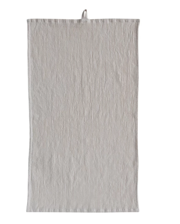 Cream Oversized Waffle Tea Towel